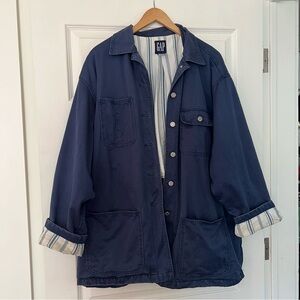 Vintage GAP Navy Blue Chore Jacket Size L